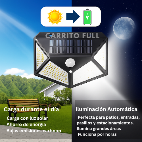 Lámpara de pared LED solar X2